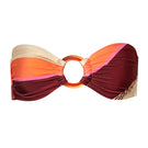 Baobab NALA bikini top in terracotta rosata, featuring a stylish design with adjustable straps and vibrant color.