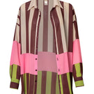 Baobab Lulu shirt in olive rose color, lightweight casual shirt with long sleeves and button-front design.