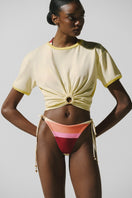 Baobab TIKA T-shirt in Crema Italiana, casual shirt with soft fabric and classic fit, displayed on a neutral background.