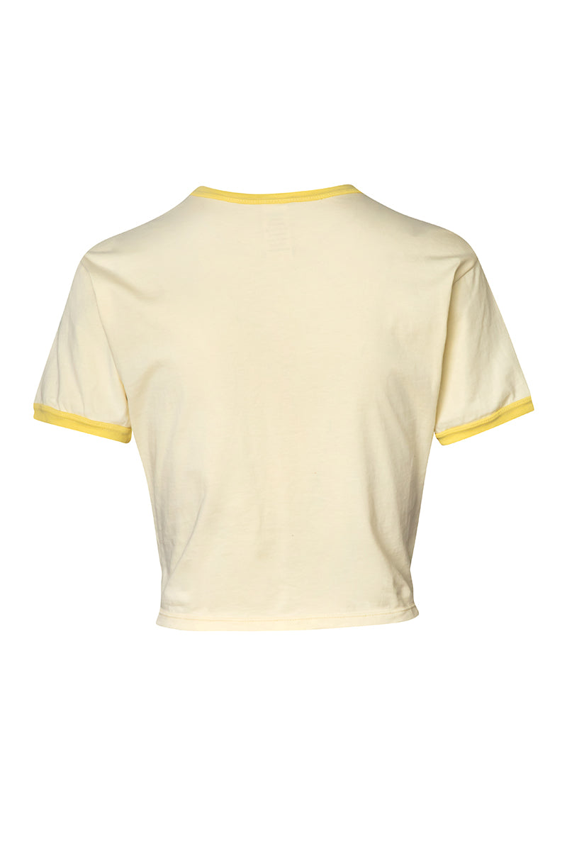 Baobab TIKA T-shirt in Crema Italiana, soft cotton shirt with a relaxed fit and subtle color, displayed on a plain background.