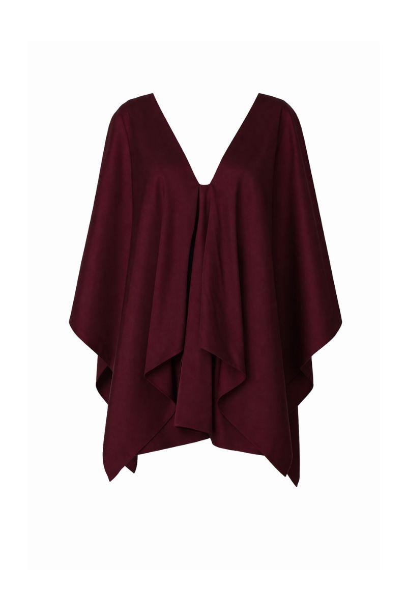 Baobab Pietro mini dress in Amarena color, featuring a stylish, fitted design perfect for casual or semi-formal wear.
