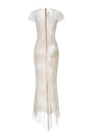 Leica artisanal ember white gown with elegant design, featuring soft fabric and intricate details, perfect for special occasions.