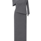 TONYY Mono Veil Set midi dress featuring elegant fabric, fitted bodice, and flowing skirt in a stylish design.