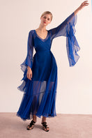 OvertheSea blue maxi dress featuring a flowy depth dress style, perfect for casual or formal occasions.