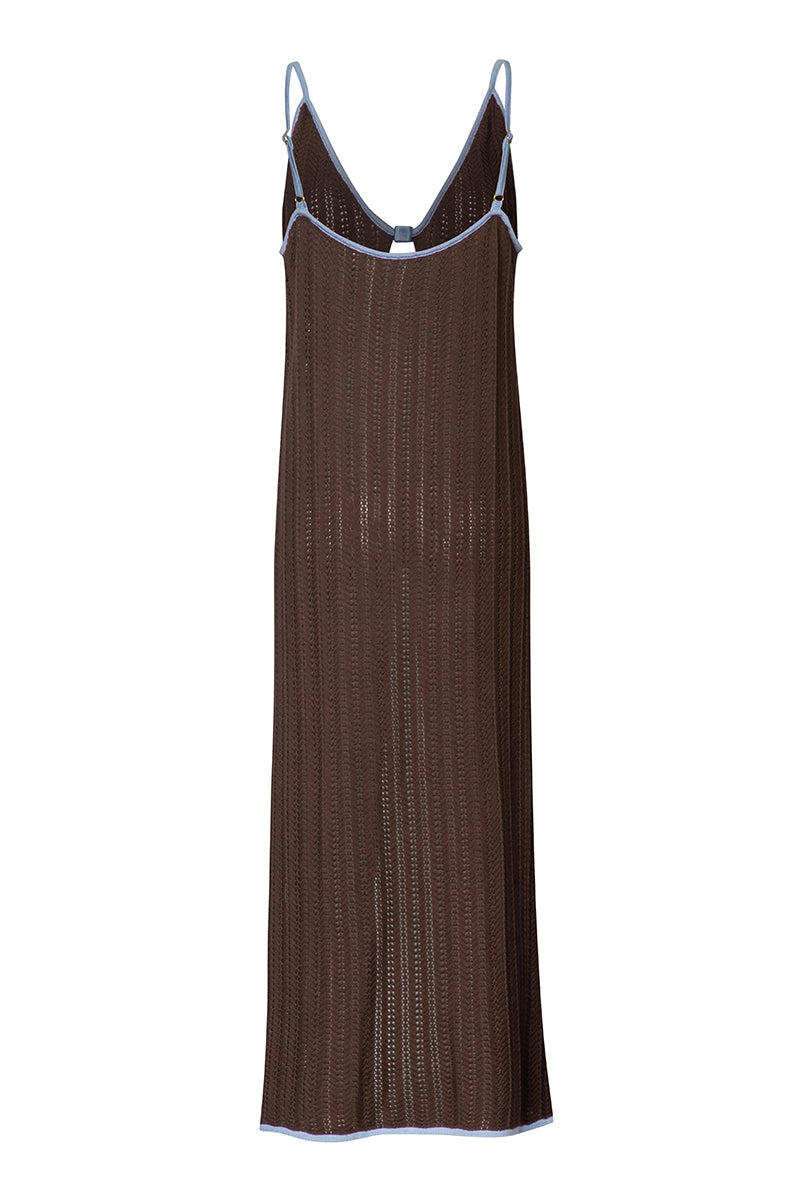 Baobab Clarissa top in Moca Blu featuring a stylish, casual design with soft fabric and a relaxed fit.
