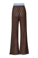 Baobab Clarissa pants in Moca Blu, stylish casual trousers with a relaxed fit and subtle blue tone, displayed on a neutral background.