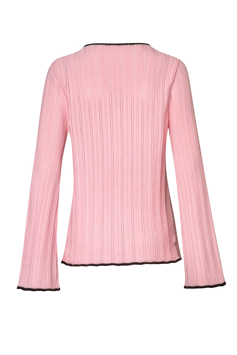 Baobab Corsica top in Vita Rosa color, featuring lightweight fabric and stylish design, perfect for casual or dressy outfits.