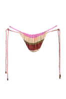 Baobab Lula bikini bottom in Oliva Rosé, featuring a stylish swimwear design with adjustable side ties and comfortable fit.