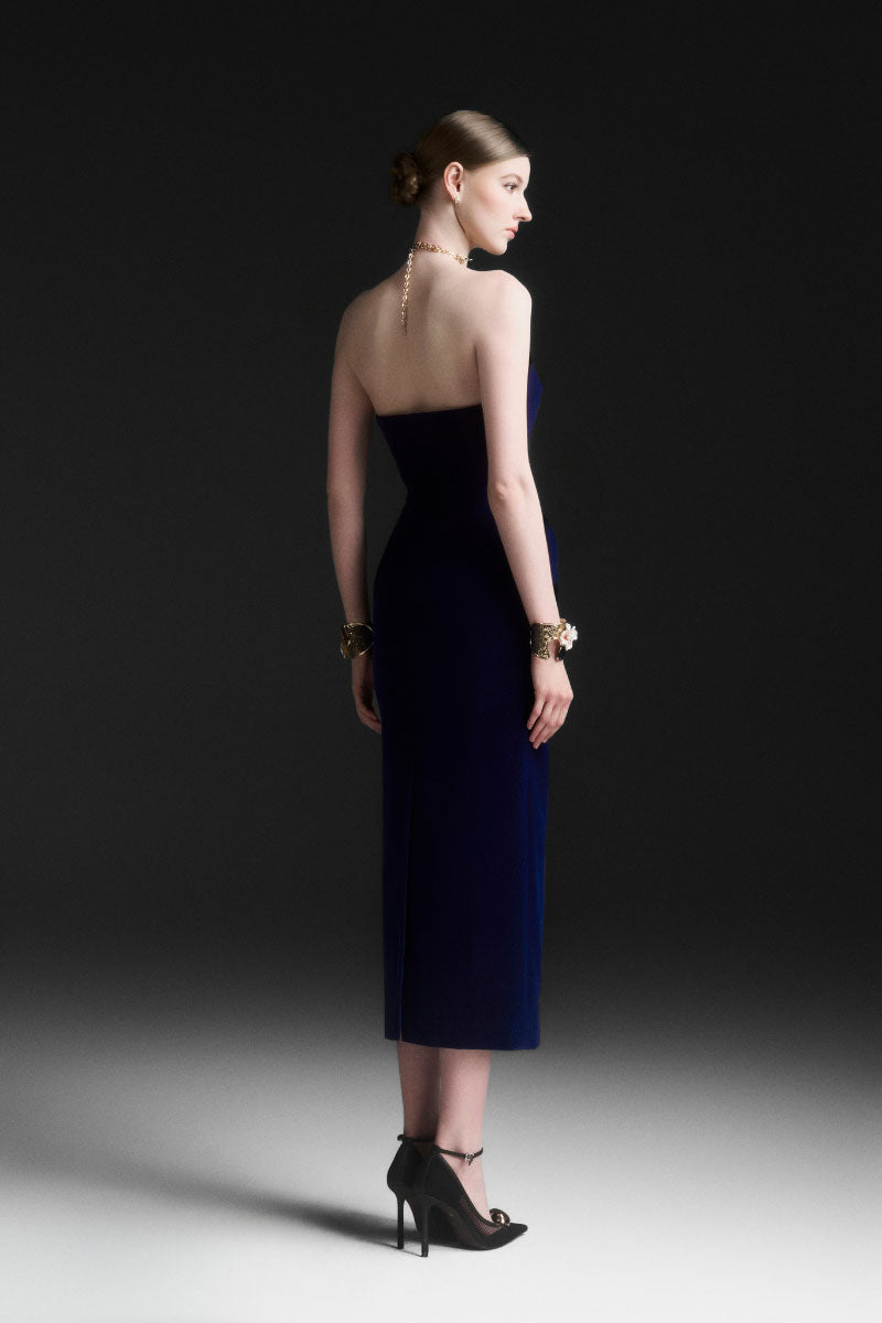 royal blue midi dress Chic On Repeat Royal Blue A-Line Midi Dress, Medium - The Mint Julep Boutique