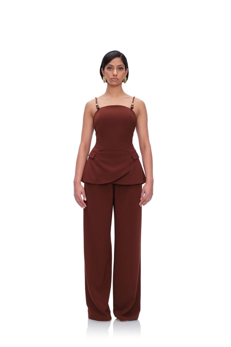 VARU TOP IN CINNAMON - CULT MIA