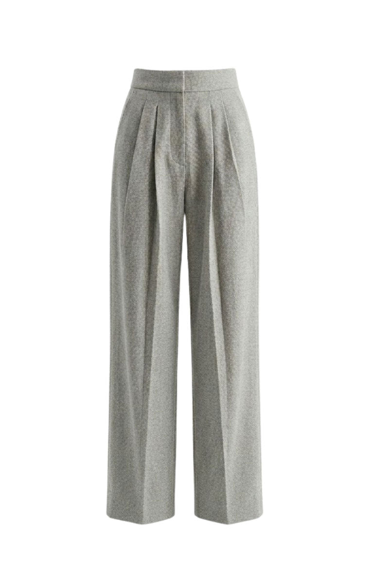 White Plan soft tailor set co-ords featuring a comfortable, stylish matching top and pants in a neutral fabric.