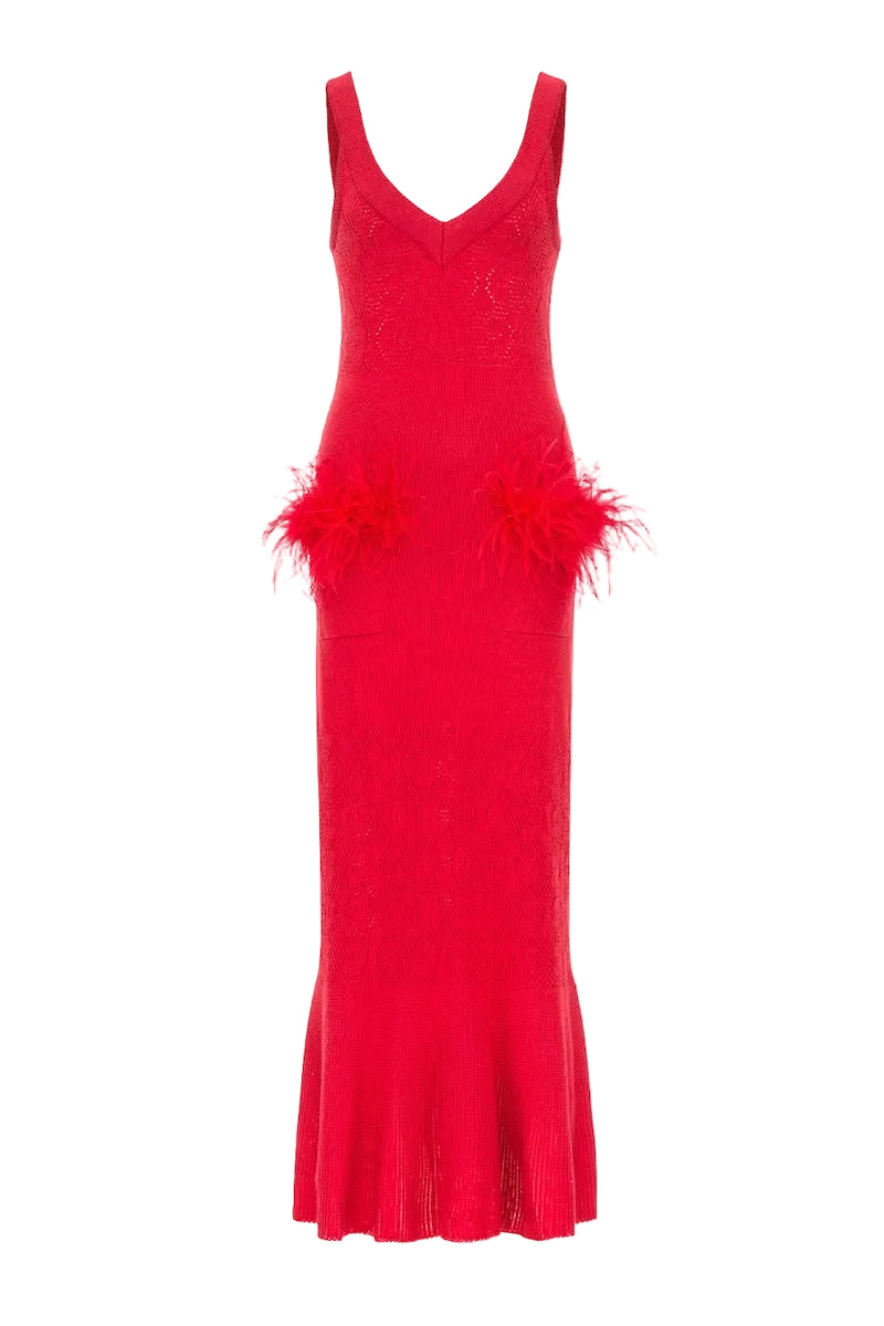 CHERRY KNIT DRESS | CULT MIA