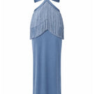 Baobab DUA maxi dress in cielo blu, flowing lightweight fabric with a relaxed fit, perfect for casual summer wear.