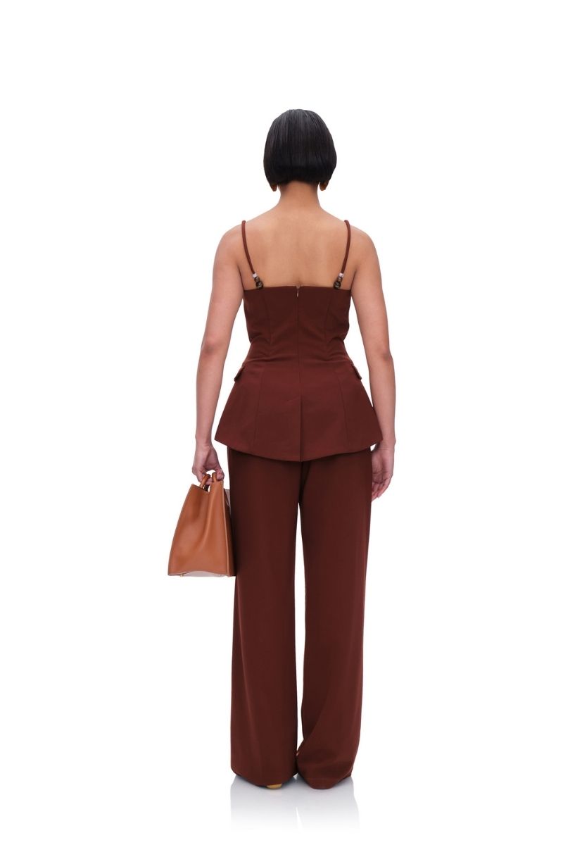 VARU TOP IN CINNAMON - CULT MIA