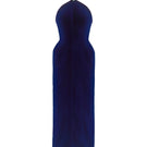 Maison Des Copains Lumirel sheath midi dress in royal blue, shown on a model with a fitted silhouette and elegant design.
