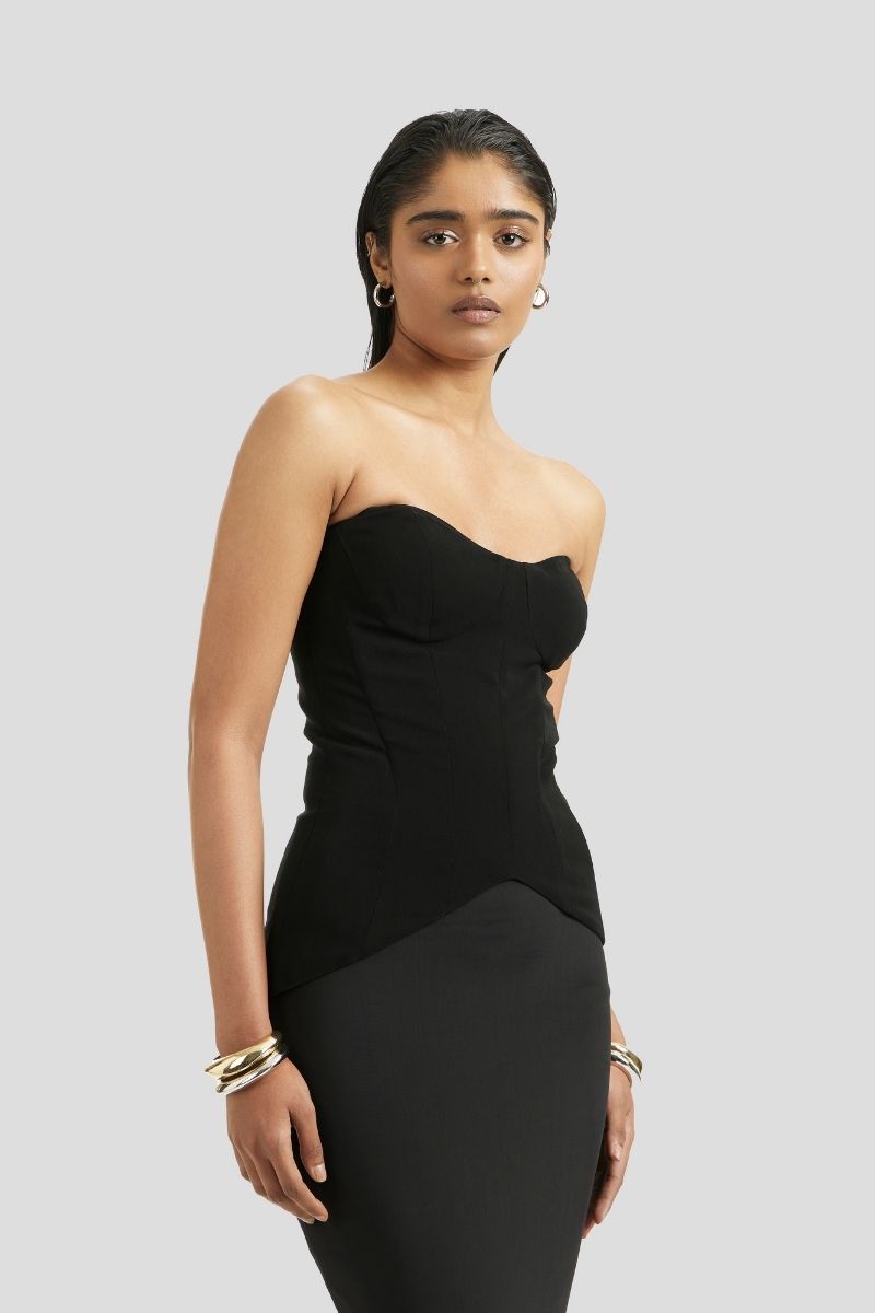SOLEN MAXI DRESS IN BLACK - CULT MIA