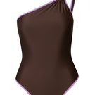 Baobab Asaka one-piece swimsuit in Ciocco Lavanda with a stylish design, featuring lavender color and comfortable fit.