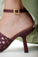 ALTA FIAMMA CRAFT wine heels featuring elegant design with a sleek heel and stylish details for women.