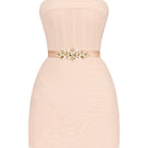 CEM mini dress with belt, stylish and casual, featuring a fitted silhouette and adjustable waist strap, perfect for summer wear.