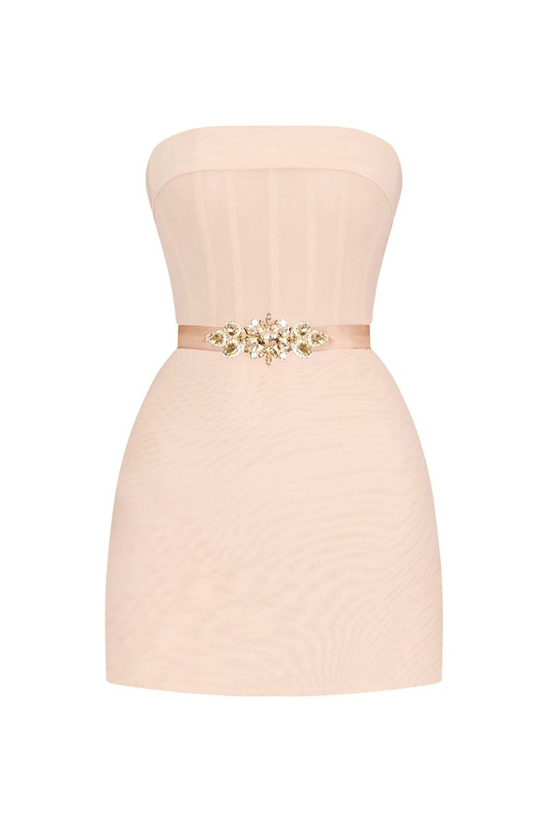 MINI DRESS WITH BELT - CULT MIA