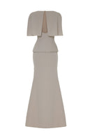 Tarık Ediz Lizzy Mink Co-ords set displayed on mannequin, showing the back view of the stylish, plush mink fabric ensemble.