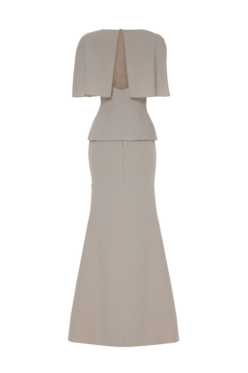 Tarık Ediz Lizzy Mink Co-ords set displayed on mannequin, showing the back view of the stylish, plush mink fabric ensemble.