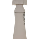 Tarık Ediz Lizzy Mink Co-ords set displayed on a ghost mannequin, featuring a stylish matching top and pants in soft mink fabric.