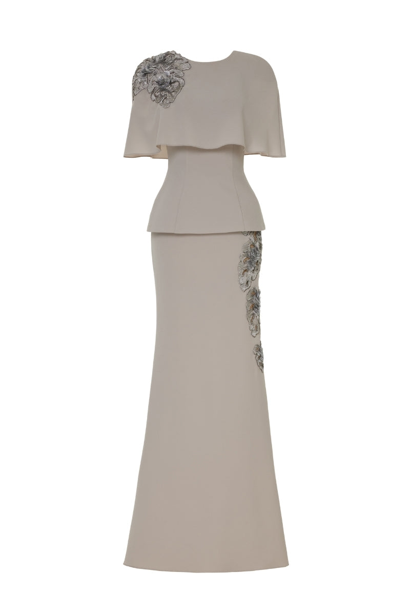 Tarık Ediz Lizzy Mink Co-ords set displayed on a ghost mannequin, featuring a stylish matching top and pants in soft mink fabric.