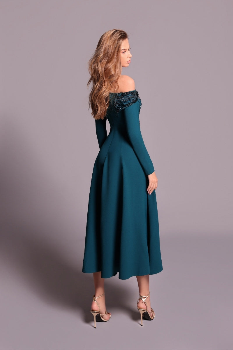 LAURA DRESS IN ATLANTIC BLUE | CULT MIA | Tark Ediz LAURA DRESS IN ATLANTIC BLUE | CULT MIA | Tark Ediz