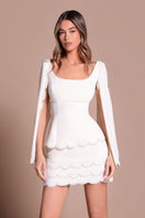 Tarık Ediz BOLYN vanilla co-ord set featuring a stylish matching top and pants with a modern, elegant design.