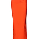 Baobab Zur Maxi Pareo in Campari, a vibrant cover-up with bold red and orange patterns, perfect for beach or poolside wear.
