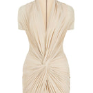 CEM draped cutout mini dress featuring a fitted silhouette, with elegant draping and cutout details, perfect for stylish occasions.