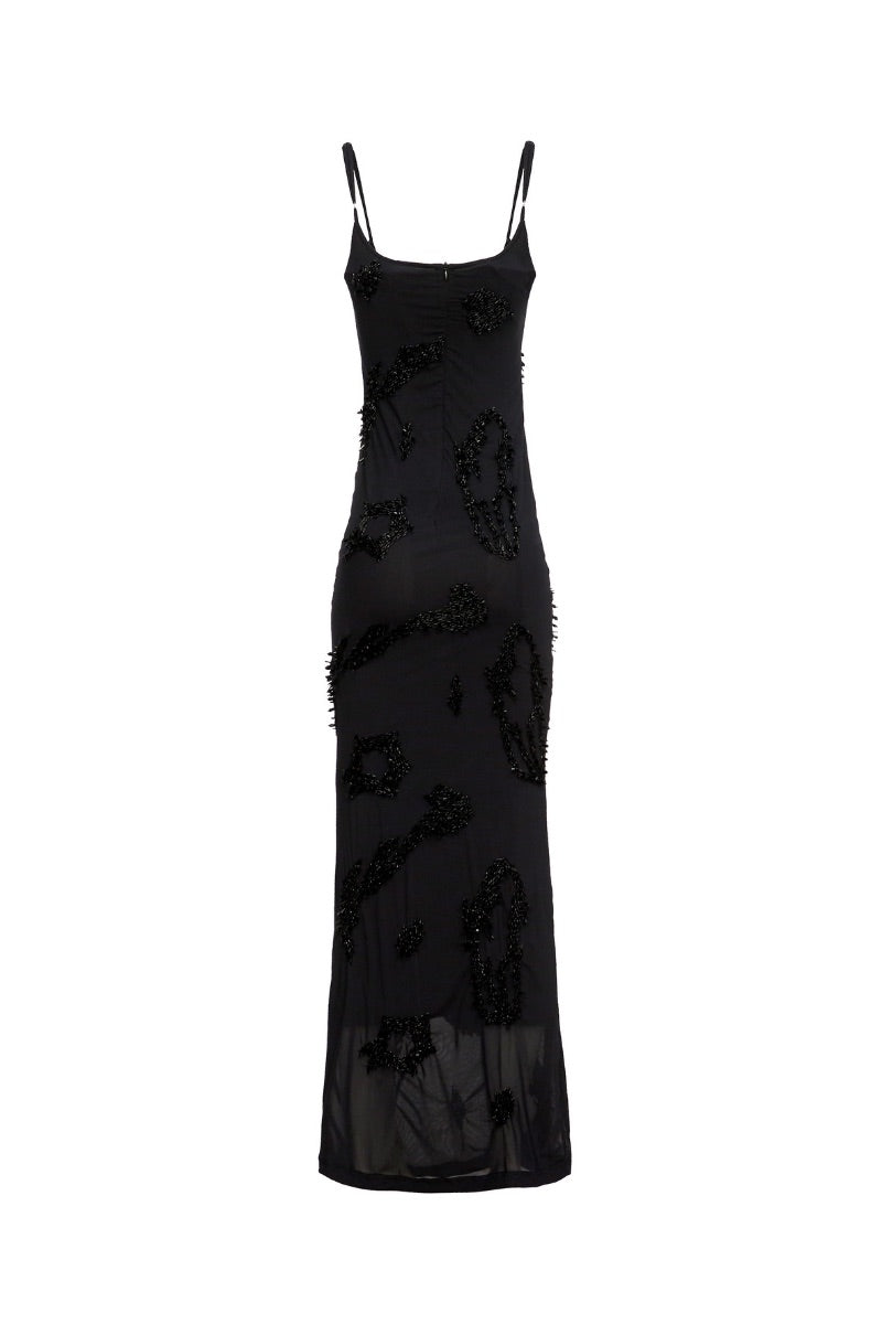 ZUSI SLIP DRESS IN BLACK - CULT MIA