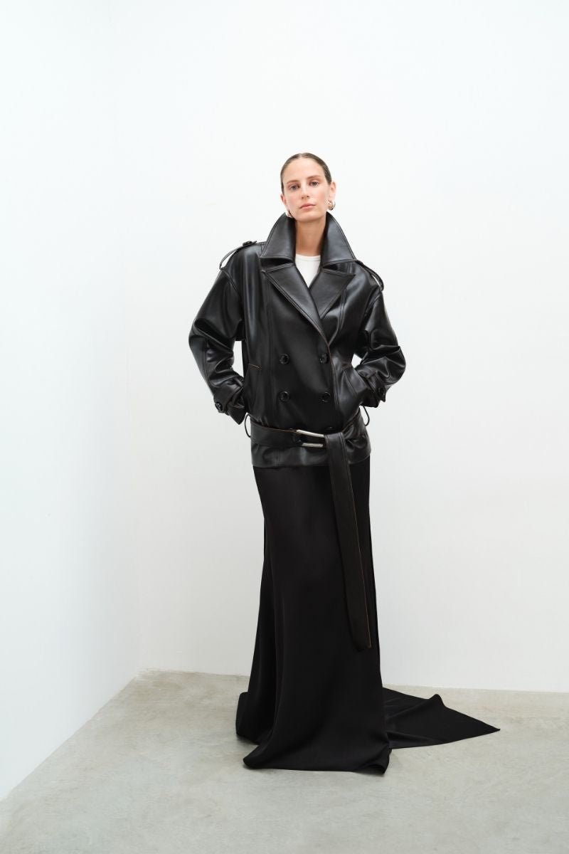 VESTE TRENCH EN CUIR JOEY