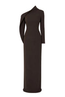 TONYY Umbra Column Maxi Dress in flowing fabric with a fitted bodice and elegant silhouette, perfect for stylish occasions.