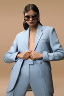 Sky blue co-ords set by Matters, featuring a stylish matching top and pants in vibrant sky blue fabric.