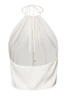 Baobab Lorena top in Mascarpone color, stylish sleeveless blouse with a feminine fit and elegant neckline.