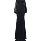 Elegant Calla dress gown by Arti Apparel featuring a flowing silhouette and intricate detailing, perfect for formal occasions.