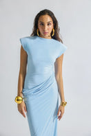 Deme by Gabriella CULT MIA X DEME maxi dress in vibrant floral print, flowing fabric, and elegant sleeveless design.