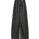 Black Valenciani jumpsuit with fitted design and sleeveless style, shown on a model in a full-length shot.