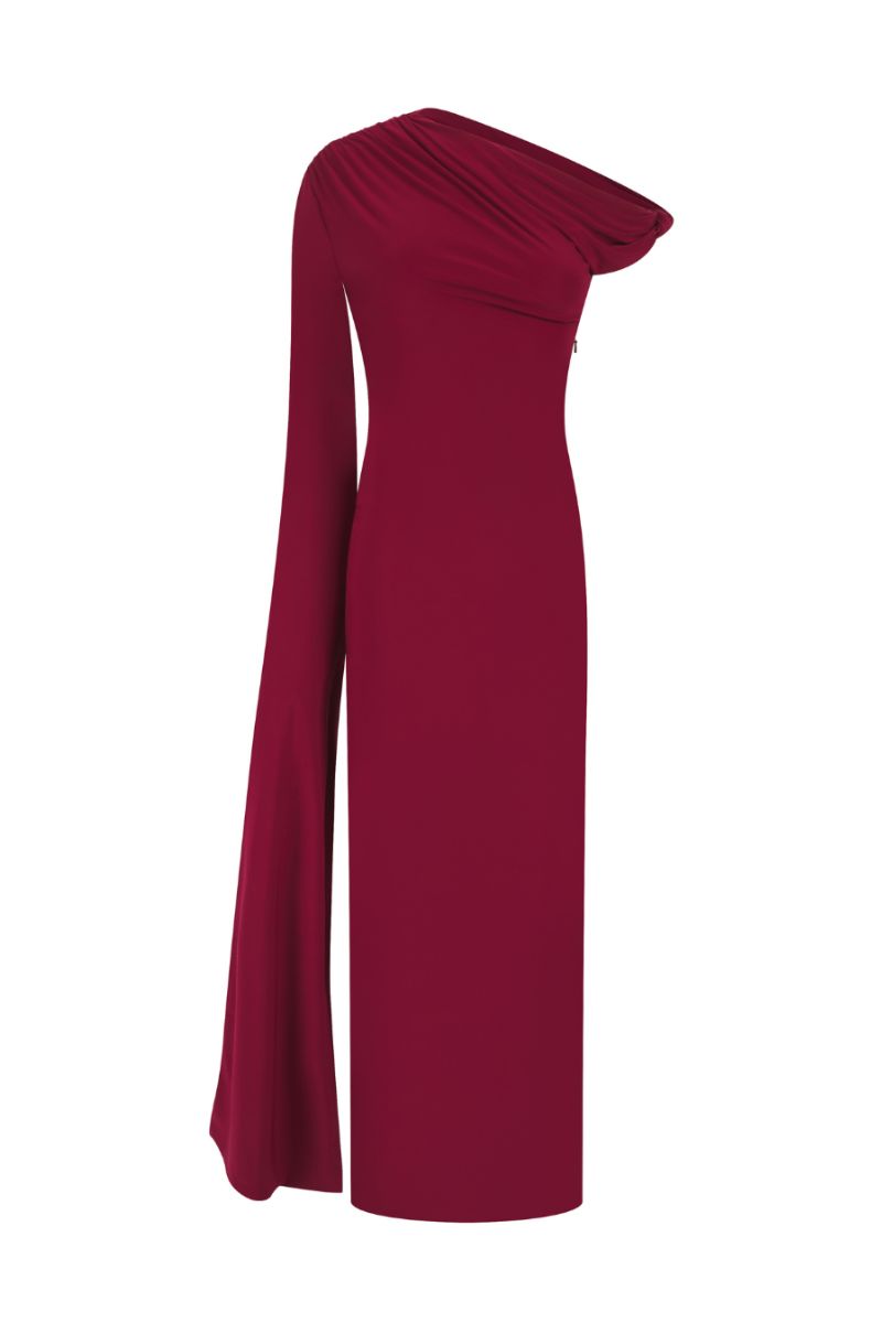 BEGONIA MIDAXI DRESS IN RED - CULT MIA