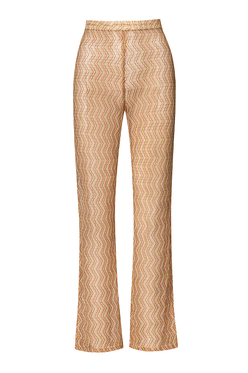 Baobab Porto Festa pants in vibrant fabric, showcasing stylish design and tailored fit for casual or festive wear.