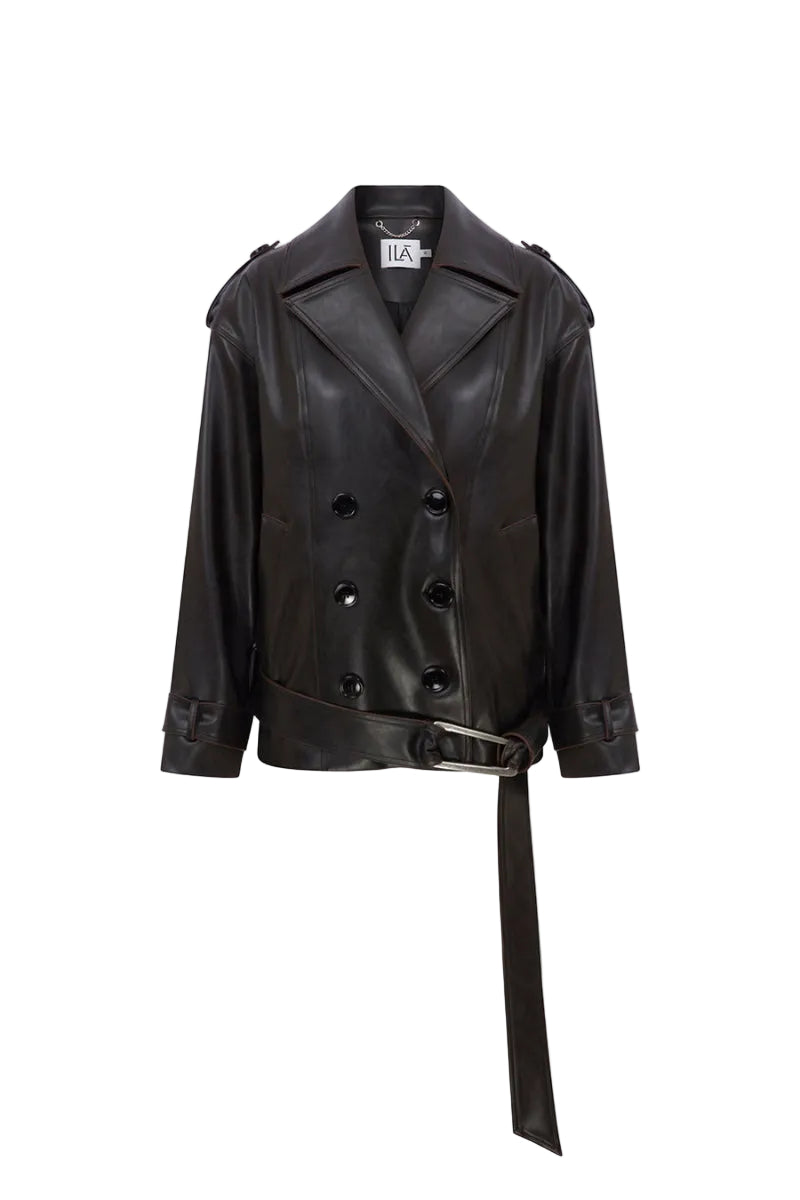 VESTE TRENCH EN CUIR JOEY