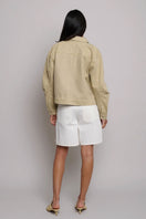 TT Studios Duke Shorts in white St. style, showing the casual fit and clean design of the men's shorts.