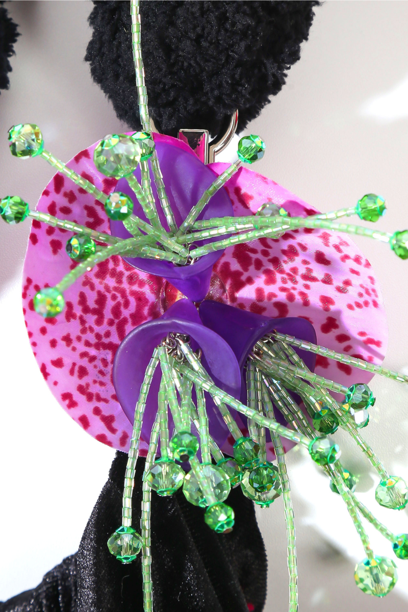 CAT ON A MOUNTAIN ORCHID BAG IN BLACK - CULT MIA