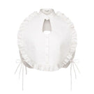 Ivory Ellen Bib top by ANA + MARIA featuring a stylish, modern design with intricate detailing and a comfortable fit.