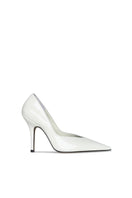 White 10TH FLOOR Uptown heel shoes featuring a sleek design and pointed toe, perfect for stylish occasions.