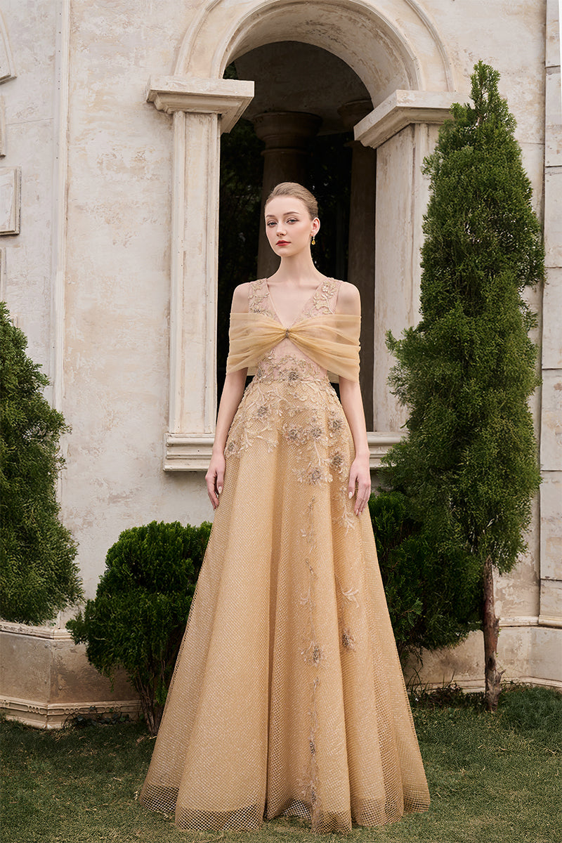 فستان شبكي لامع