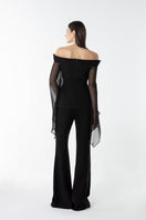 Lili Blanc flow veil top featuring airy fabric and delicate design, perfect for casual or dressy occasions.
