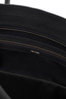 Black Vikele Studio tote bag with shoulder straps, featuring a spacious design and sleek appearance for everyday use.